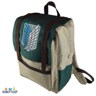Mochila Attack on Titan verde